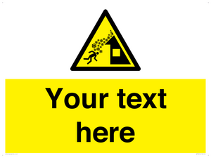 Custom warning roof avalanche